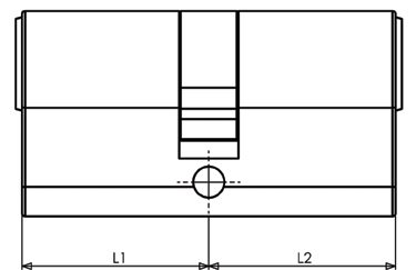 S2 Cilinder 30/35knop