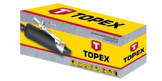 Topex pneumatische dremel doos