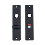 Deurschild zwart 180x41mm V&B 57x5mm