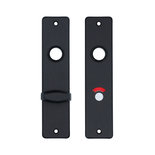Deurschild zwart 180x41mm V&B 63x8mm