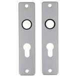 Deurschild alu F1 180x41mm cilinder PC55
