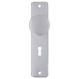 Deurschild alu F1 180x41mm knop sl556
