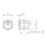 Corbin automatencilinders 25mm