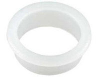 Deurkruklager 18x16mm 1mmdik wandig wit H4mm/B21mm