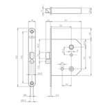 Badkamer/toiletslot lips 2133