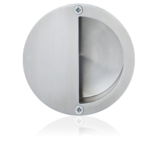RVS mat schuifdeurkom rond 90mm half grip