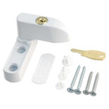 Secumax 832-12 raamgrendel wit