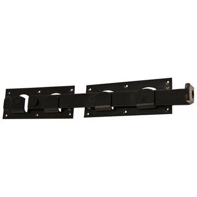 Overslaggrendel voor tuinhek zwart 430 mm