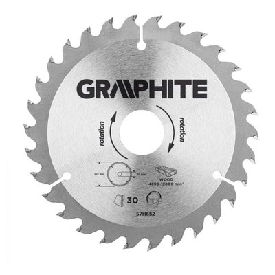 Cirkelzaagblad 165mm 30Tand