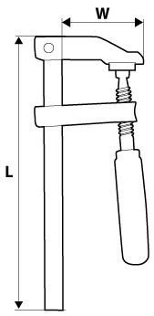 Lijmklem 150x50mm