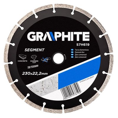 Diamantschijf 230x22,2x8,0x2,7mm, Segment