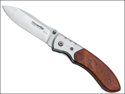 Black Fox Pocketknife Red Burl