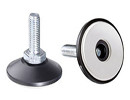 STELVOET ANTISLIP DRAAIBARE VOET Ø48MM M10X30 ZWART
