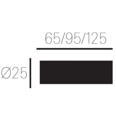 DEURSTOPPER INOX TOPE3 25X65 MM