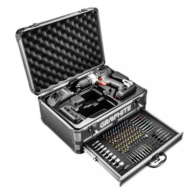 Accuboormachine 18v in alu koffer