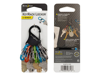 Nite Ize KeyRack Locker S-Biners 6 color