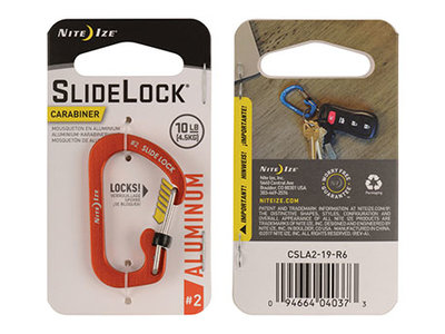 Nite Ize Slidelock 2 Carabiner Aluminium Orange