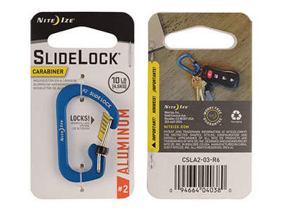 Nite Ize Slidelock 2 Carabiner Aluminium Blue
