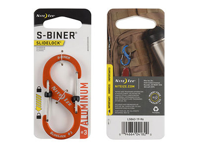 Nite Ize S-Biner 3 Slidelock Aluminium Orange