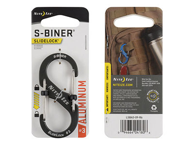 Nite Ize S-Biner 3 Slidelock Aluminium Gray