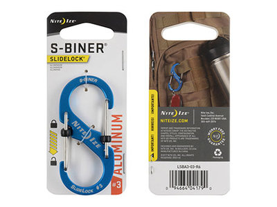 Nite Ize S-Biner 3 Slidelock Aluminium Blue