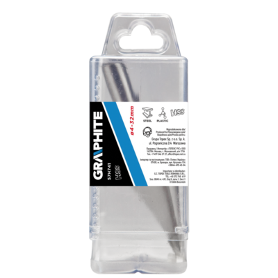 Trapeze boor HSS 4-32mm glad