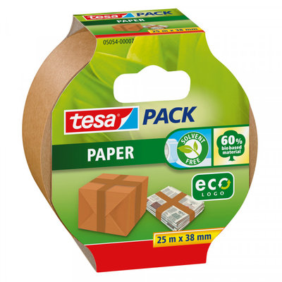 Tesa Tesapack paper EcoLogo verpakkingstape bruin 38 m x 25 mm